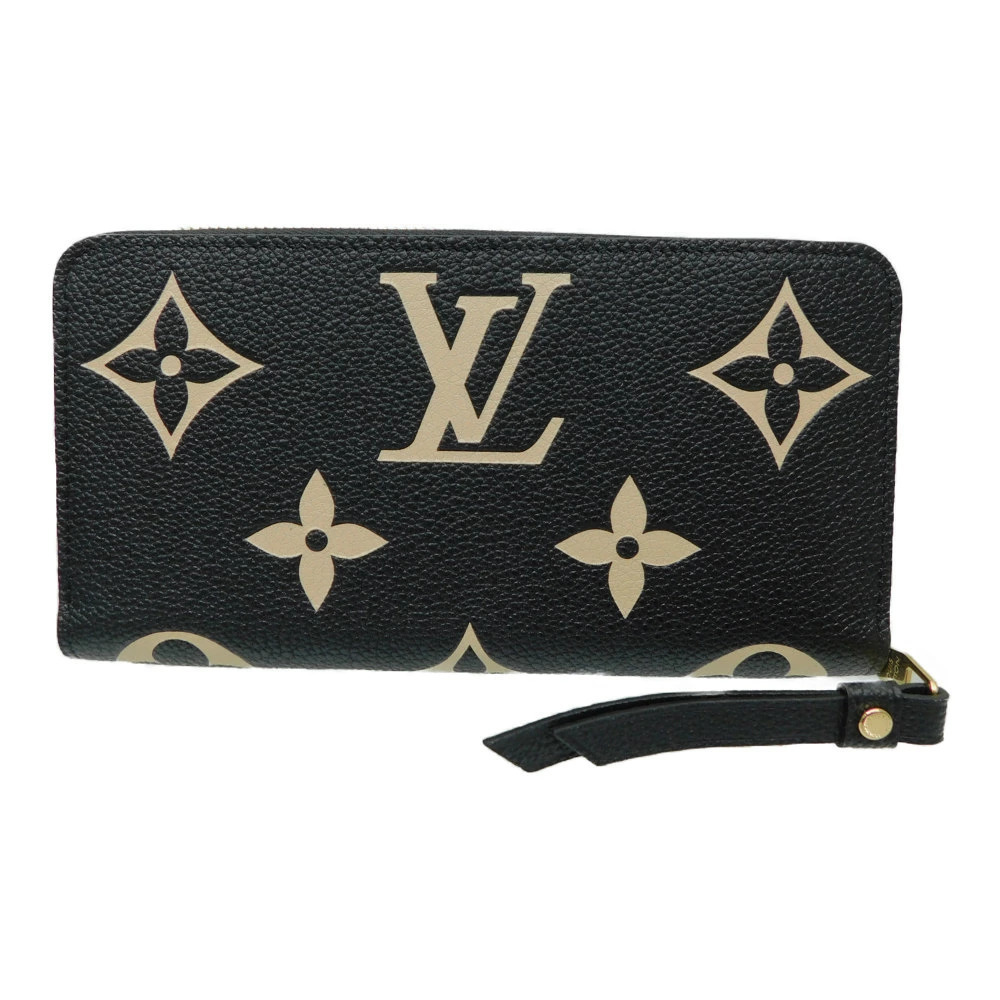Louis Vuitton Long Wallet Zippy Round Bicolor Empreinte Zipper Monogram Brown